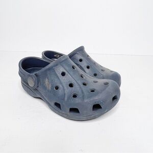 Crocs Classic Rubber Slide On Mules Size 9 Little Boys Blue Navy